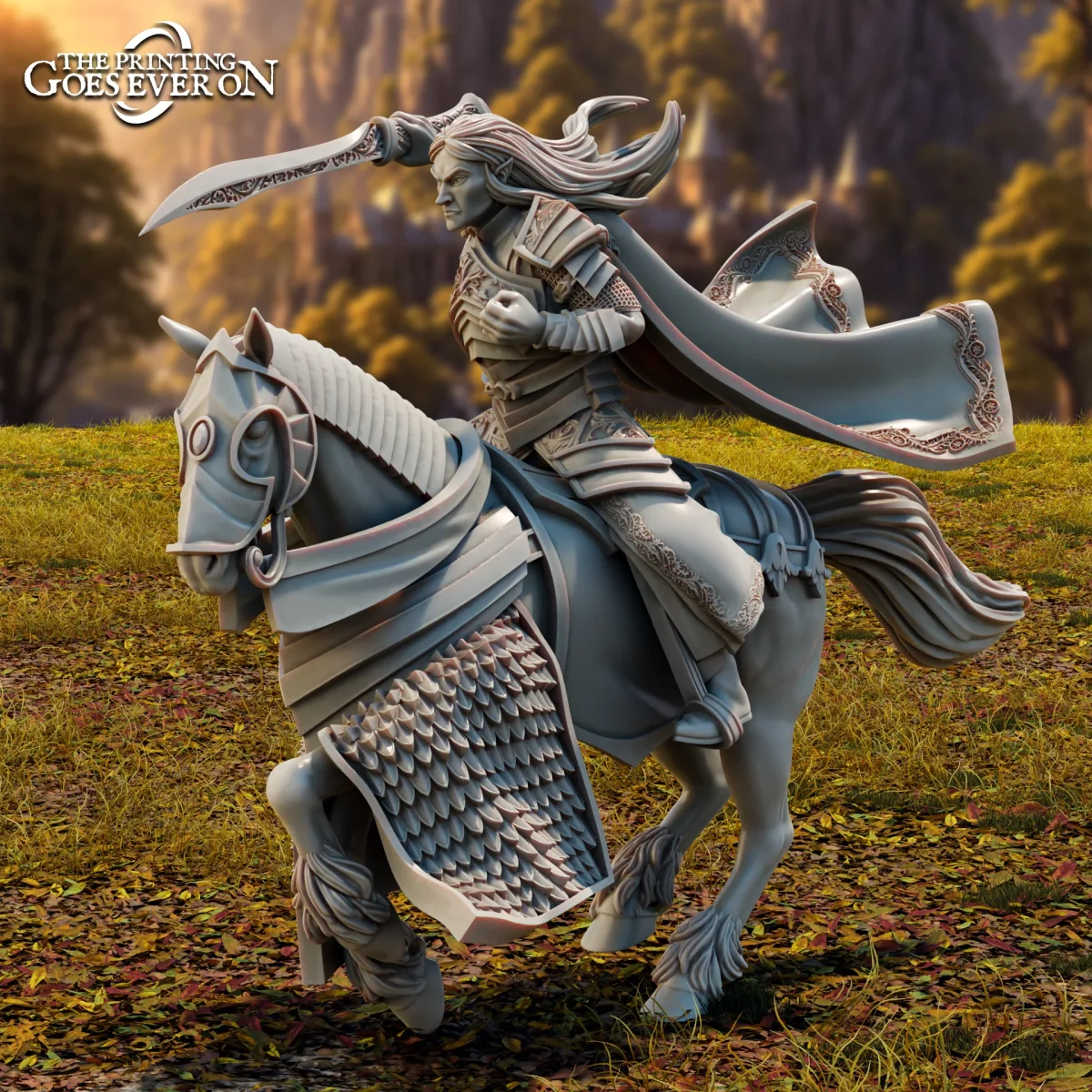 Seigneur Goloccel Héros Haut Elfe - À pied et à cheval - Courageux chef des Hauts Elfes