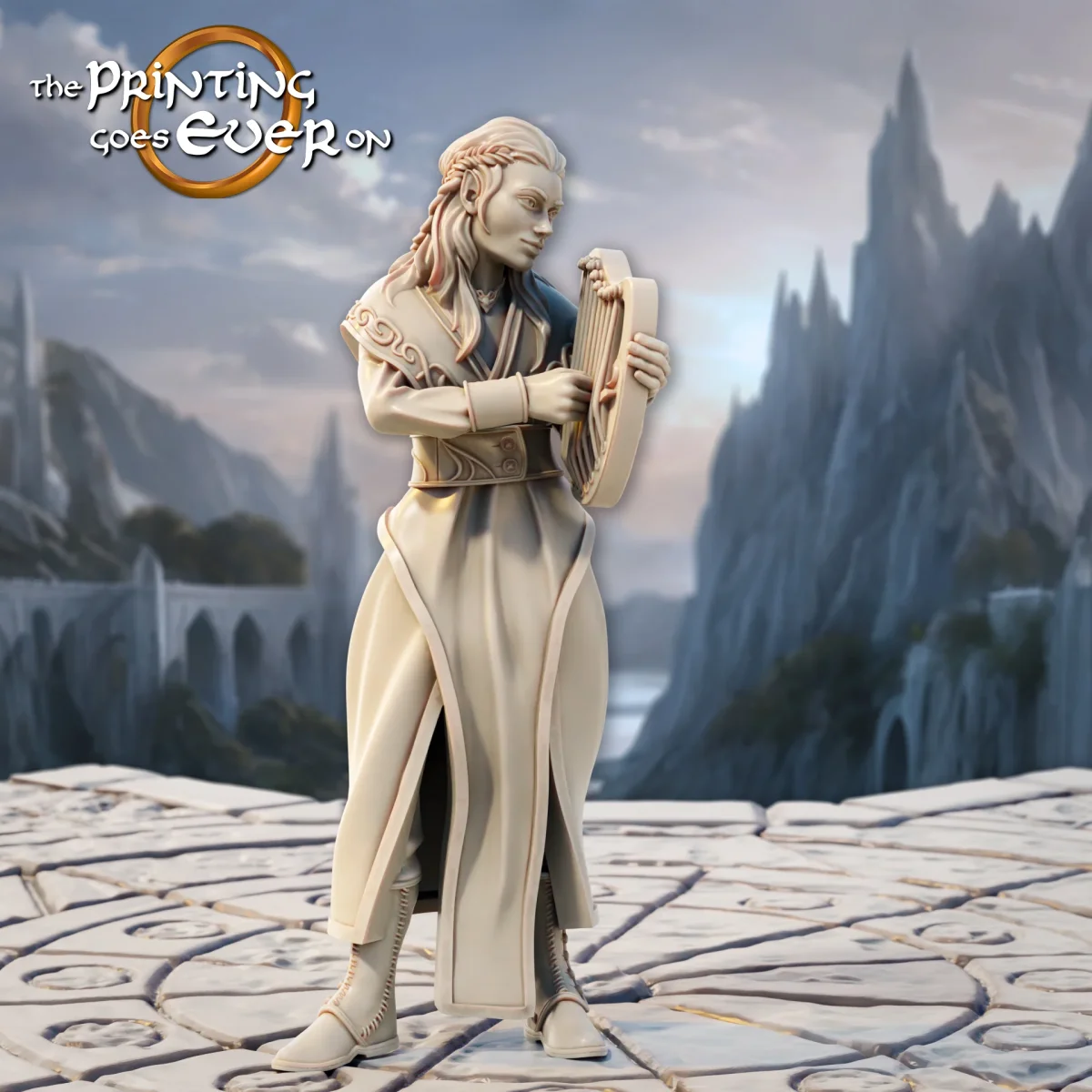 Résidents elfiques - 2 citadins du peuple elfique - musiciens et ouvriers – Image 2