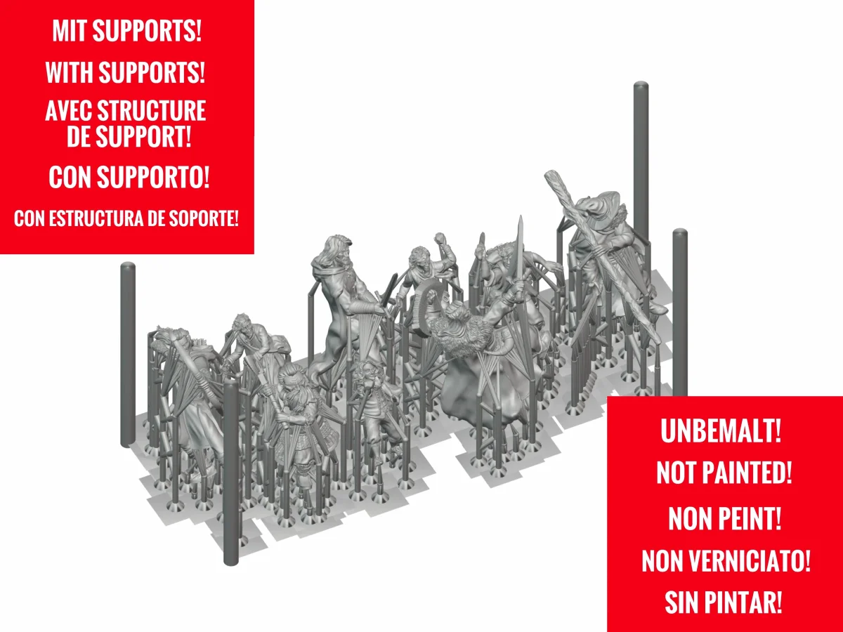 Résidents elfiques - 2 citadins du peuple elfique - musiciens et ouvriers – Image 4